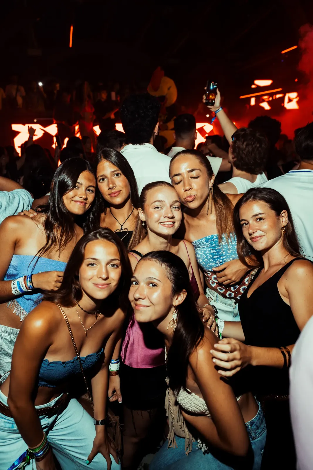 Group of friends smiling for the camera at Move it! Malta